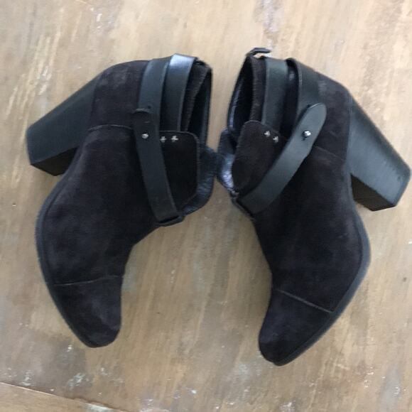 Rag & Bone Harrow Boots black suede 38.5 - Picture 7 of 13